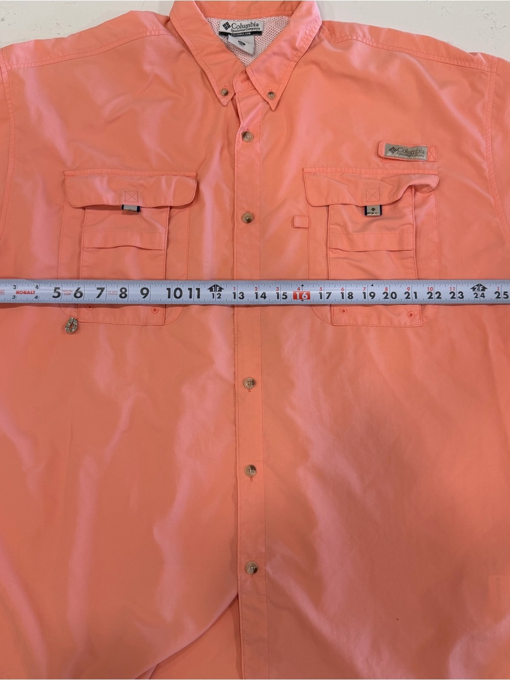 Columbia Men’s PFG Bahama II Short Sleeve Shirt Melonade XXL - Picture 10 of 11